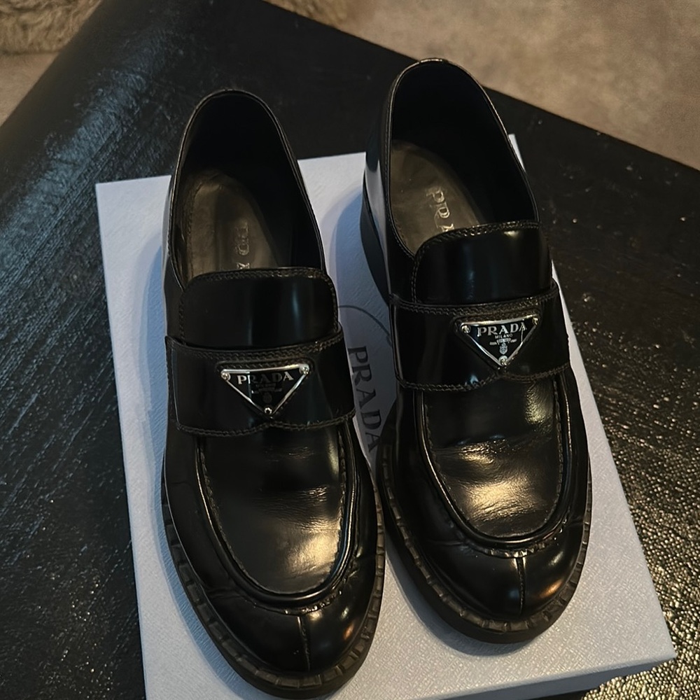 Prada Black Loafers